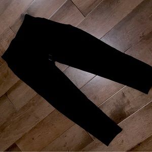 Black soft poly joggers